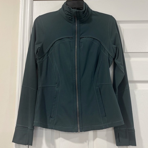 Lululemon Define Jacket Special Edition In Teal Shadow Size 8 - Picture 10 of 12